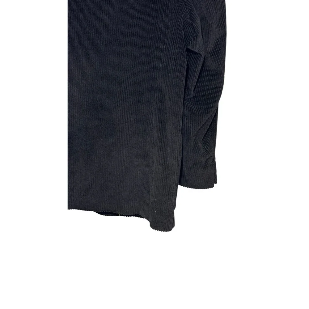 Member's Only Men Blazer Vintage Corduroy 2-Button Ventless Lined Black‎ 40R